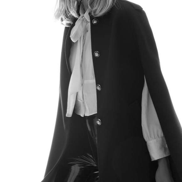 Zara wool cape jacket NWT - Picture 2 of 5
